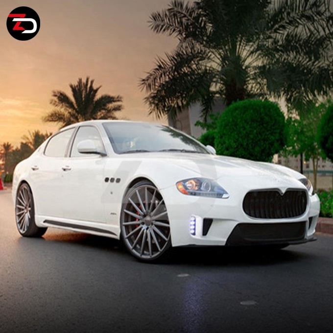 2004-2007 Upgrade To WD Style bumpers Side skirts Rear Wing Style Wide Body Kit For Maserati Quattroporte