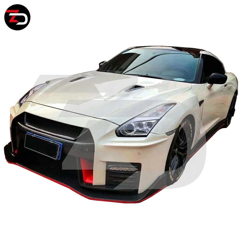 High Quality Front Bumper Rear Bumper Side Skirt Trunk Wing Base Board Nismo Style Body Kit For GTR R35