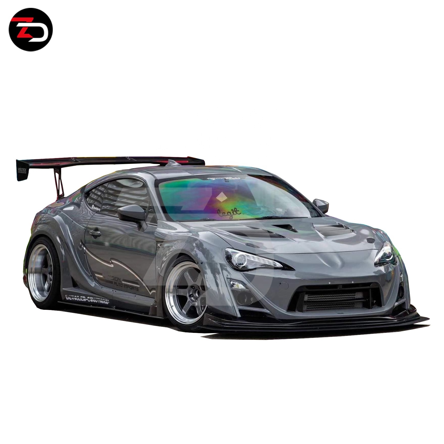 Hot sale VRS style body kit for GT86 BRZ Front bumper Rear bumper Side Skirts