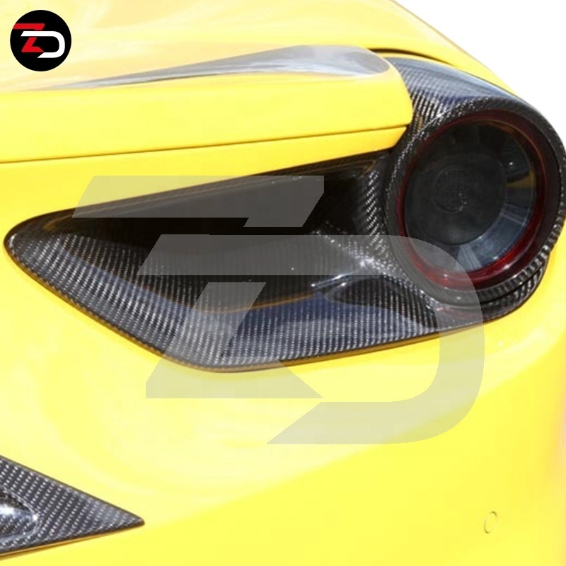 High Quality Dry Carbon Material Tail Lamp Cover For Ferrari 488 GTB And Spider