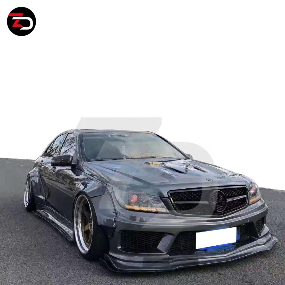 Hot Sale Robot Style Body Kit with Front Fender Rear Fender Widening Bumper 1 Set 99% ZD for Mercedes C Class W204 C63 C260 C180