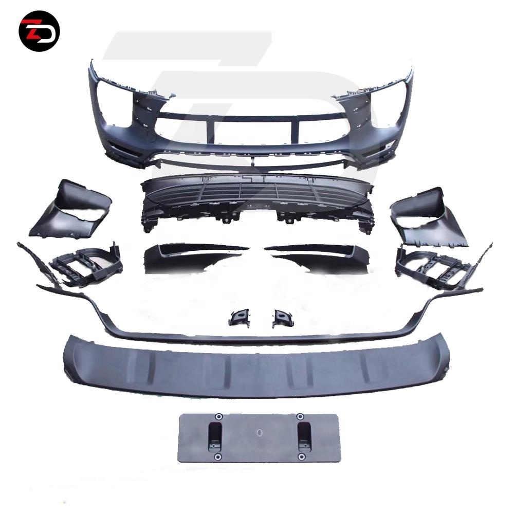 2014-2017 Turbo Look PP Material Front Bumper For Macan S 95B.1 Body Kit