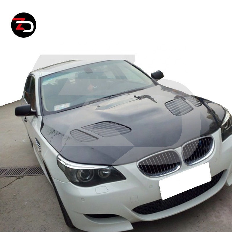 Factory Sale Body Kit Engine Hood with M5 Style Carbon for BMW 5 Series E60 545I 550I 523I High Quality Carbon Fiber 1 Set 99%