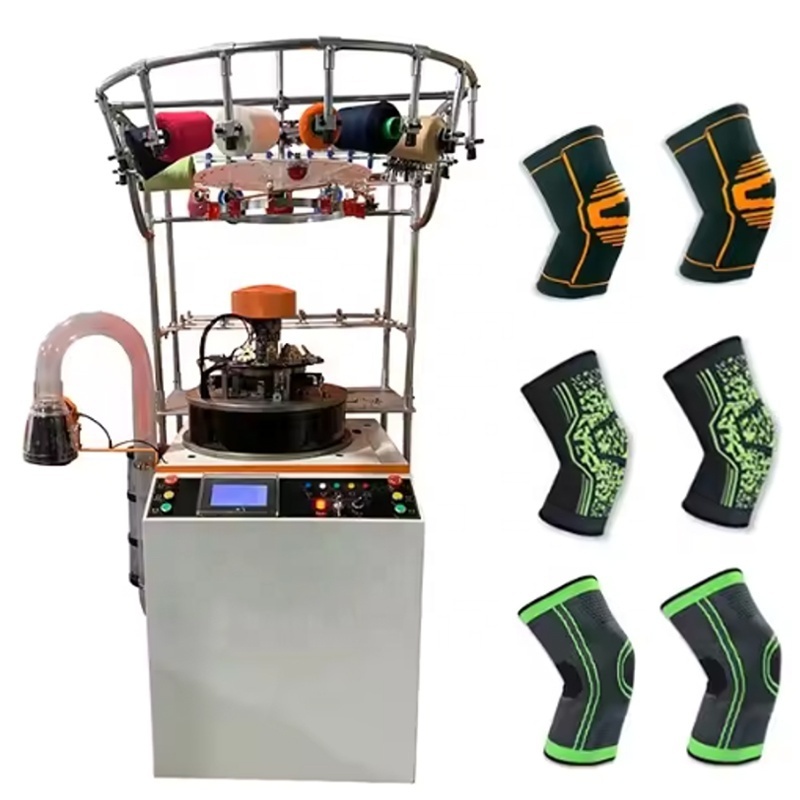 High Production Hot Sell Cost Effective Custom Kneecap Pattern Jacquard Knee Support Knitting Machine