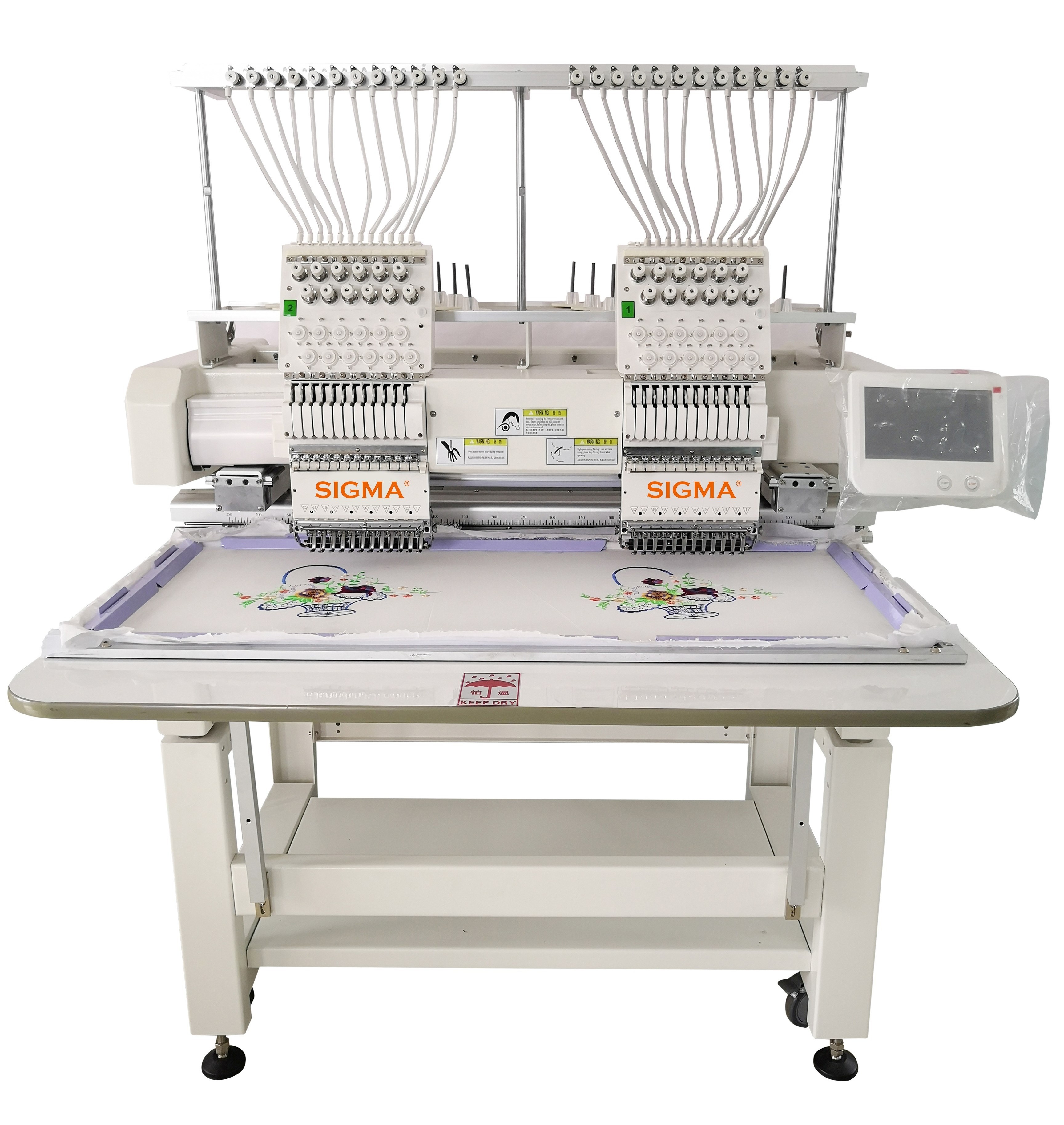 Genuine 6 needle computerized working single head computer embroidery machines prices