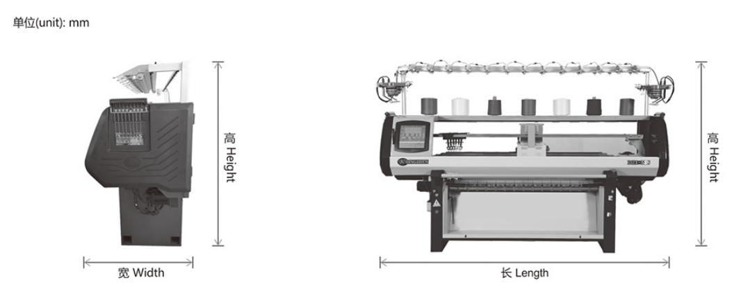 Multi Gauge Shima Seiki Flat Knitting Machine For Sweater And Collar