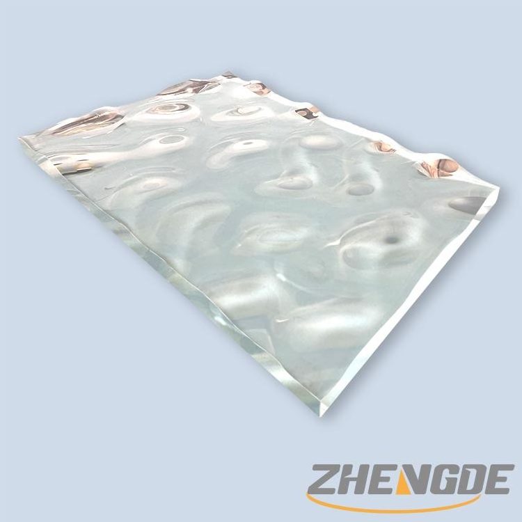 Acrylic PMMA LED Diffuser Panel light guide plate roof home interior decor clear water ripple acrylic wall tiles