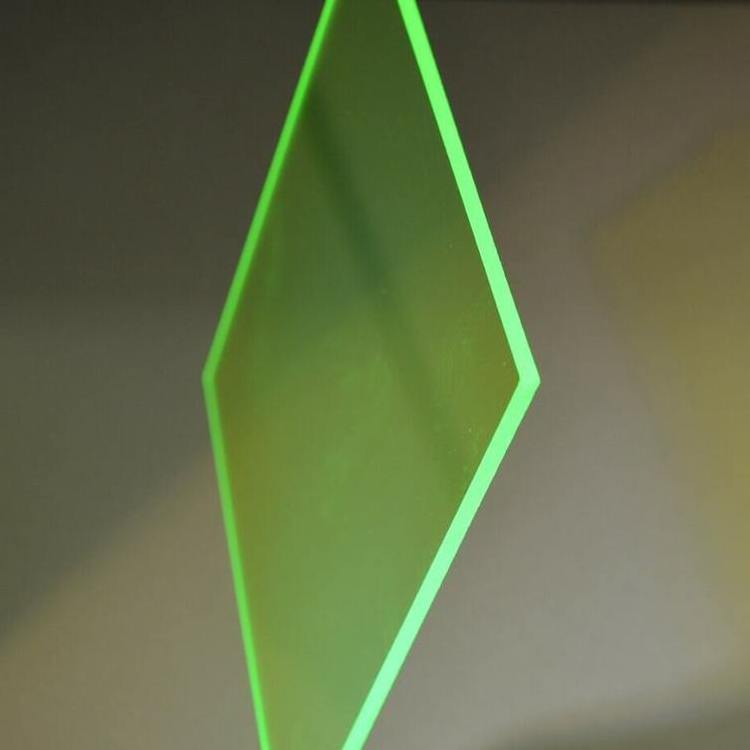 frosted fluorescent sheet light diffuser panel luminous green acrylic sheet