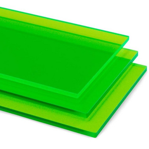 frosted fluorescent sheet light diffuser panel luminous green acrylic sheet