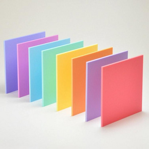 Pastel acrylic blanks coral candy rainbow colour sublimation plexiglass acrylic sheet for laser cutting