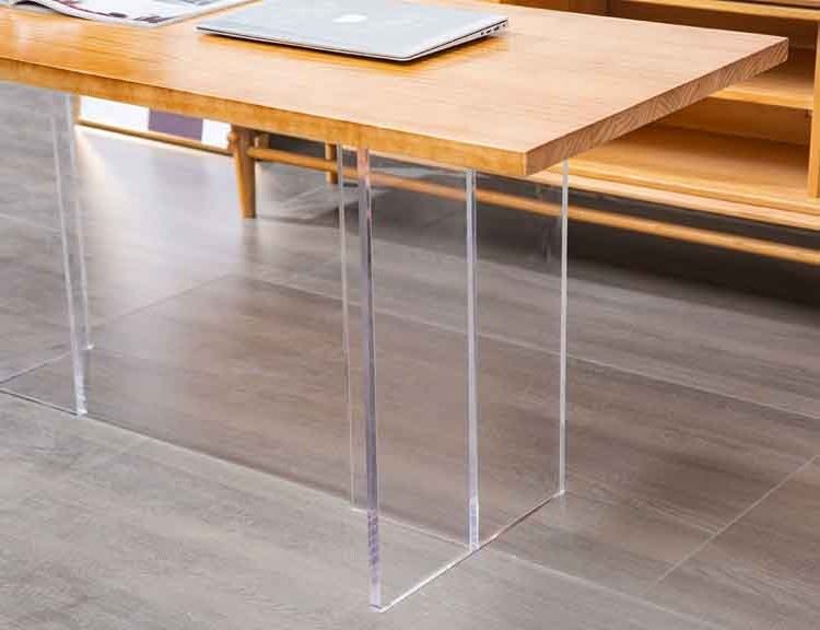 Custom acrylic Furniture Feet Crystal Clear plexiglass Table Legs Tapered Acrylic Sofa Legs furniture accessories