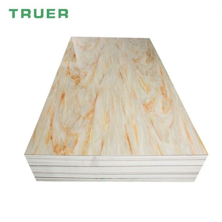 Interior decor engraving board marmol laminas de pvc espumado UV pvc marble board