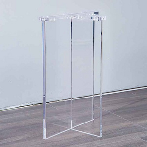 Custom acrylic Furniture Feet Crystal Clear plexiglass Table Legs Tapered Acrylic Sofa Legs furniture accessories