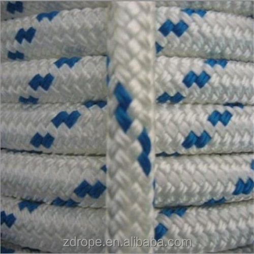 Braided rope type marine equipment hinges mooring rope polyester double braided rope used in ship