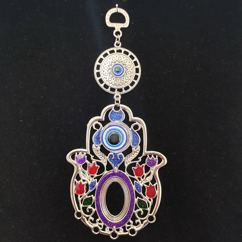 Popular Alloy Eye Evil Protection jewelry Traditional  in Judaism and Islam Wall Hanging Hamsa  for Home Decor with Enamel