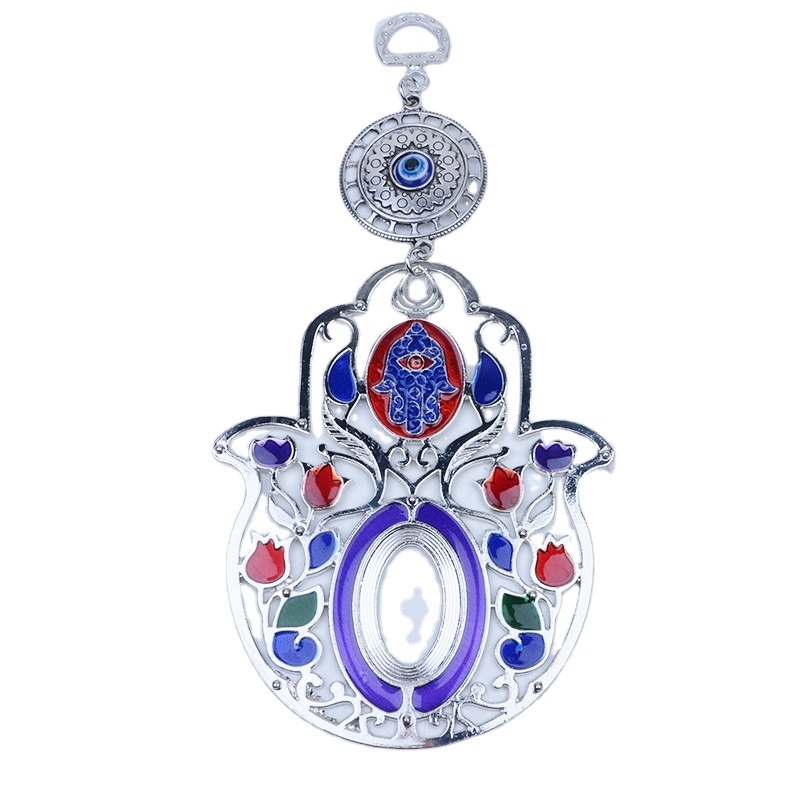 Popular Alloy Eye Evil Protection jewelry Traditional  in Judaism and Islam Wall Hanging Hamsa  for Home Decor with Enamel