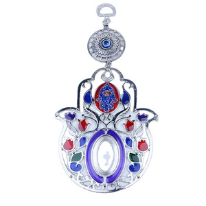 Popular Alloy Eye Evil Protection jewelry Traditional  in Judaism and Islam Wall Hanging Hamsa  for Home Decor with Enamel