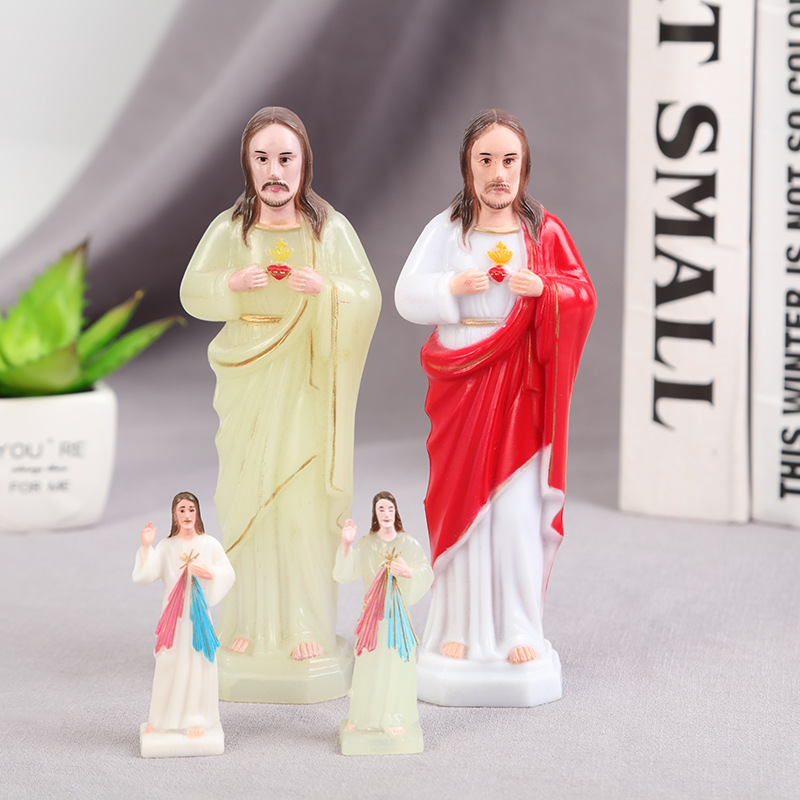 Catholic Christian Religious Luminous Mary Luxury Office Household Decoration Jesus Virgin Mary Statue