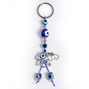 Factory Selling High Quality Religious Evil Eye Car Pendants Wall Hanging With Elephant Design