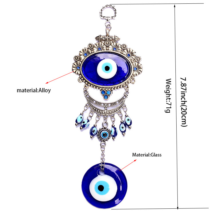 Wholesale evil eye wall hold charms pendant jewelry accessories car Home decoration Hanging