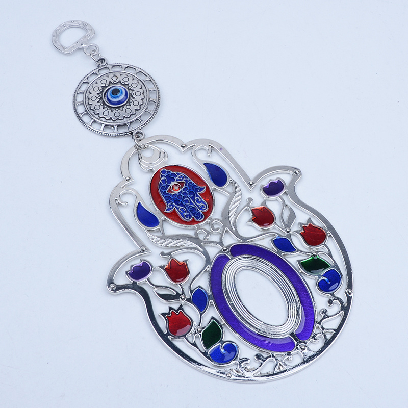 Popular Alloy Eye Evil Protection jewelry Traditional  in Judaism and Islam Wall Hanging Hamsa  for Home Decor with Enamel