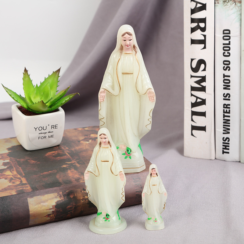 Catholic Christian Religious Luminous Mary Luxury Office Household Decoration Jesus Virgin Mary Statue