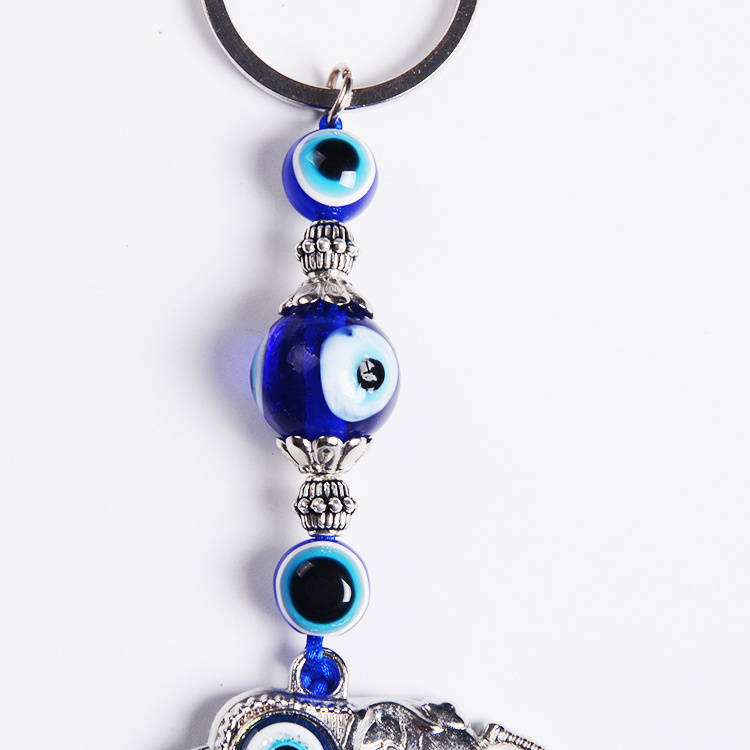 Factory Selling High Quality Religious Evil Eye Car Pendants Wall Hanging With Elephant Design