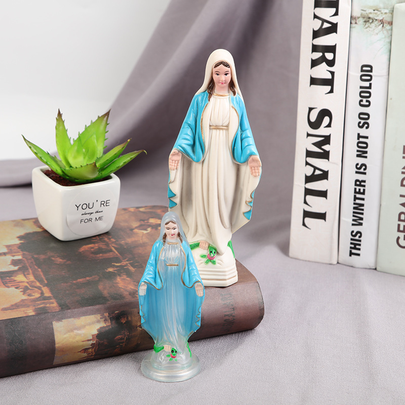 Catholic Christian Religious Luminous Mary Luxury Office Household Decoration Jesus Virgin Mary Statue