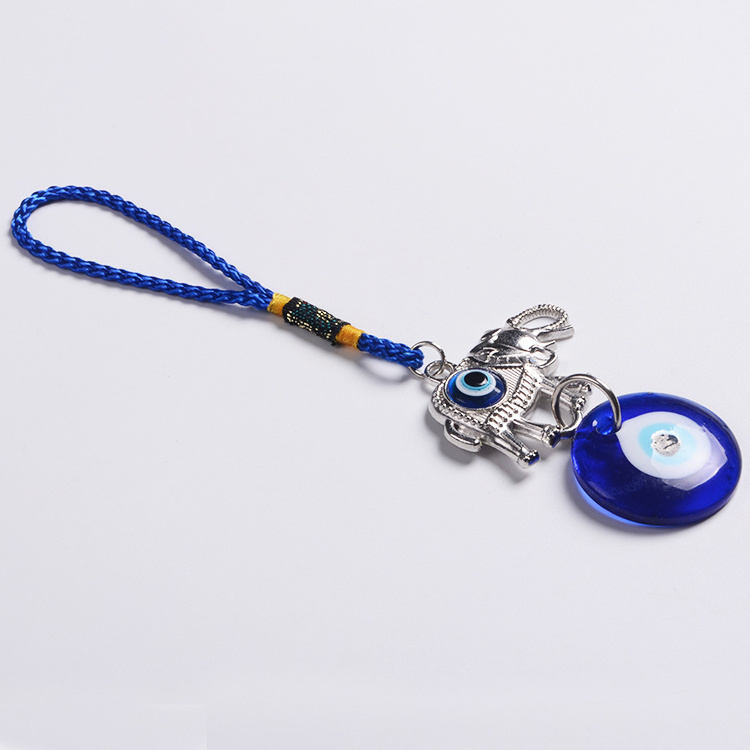 Wholesale 5.9 Inches Muslim Christian Evil Eye for Car Pendant and Wall Hangings with elephant Gift