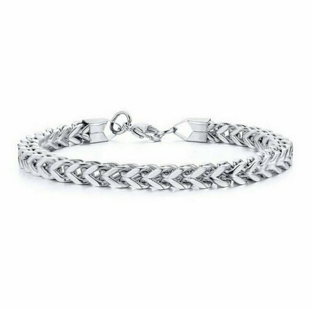 Titanium steel men's bracelet domineering stainless steel jewelry personality gift three color optional  Personality Charm