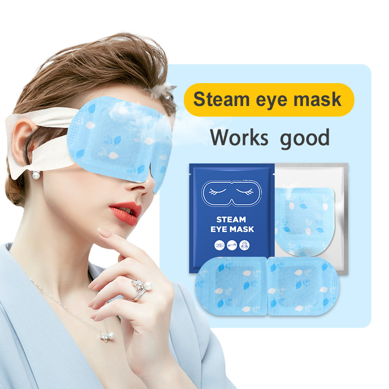 Hot Sale eye heat pad steam mask eyemask custom self heating warm Travel sleep eye mask