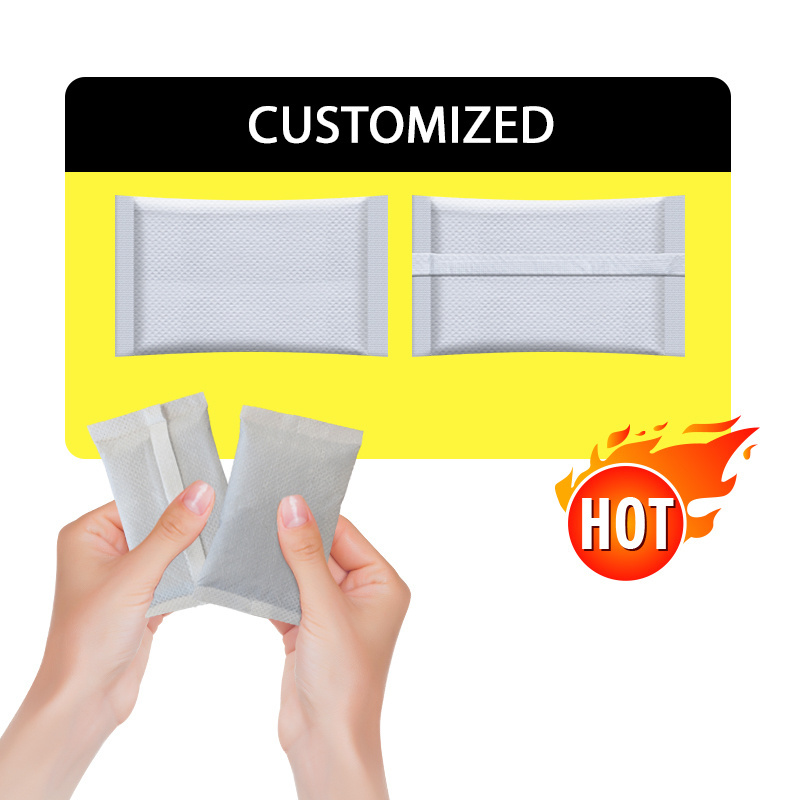 Single Use Self-heating Hand Warmer pad Customized Hand Warmer Pad / Hot Pack Pocket Heating Warm Pad