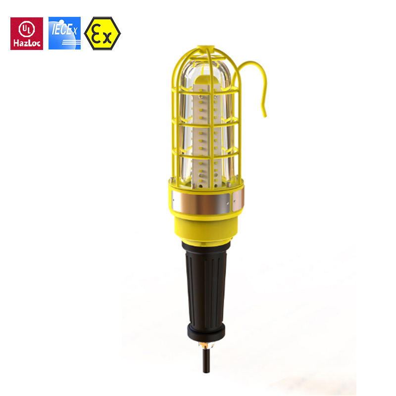 30wExplosion Proof LED Drop Light for Class I Div 2 Hazardous Areas with Extension Cord or Emergency Driver - Chemical Resistant