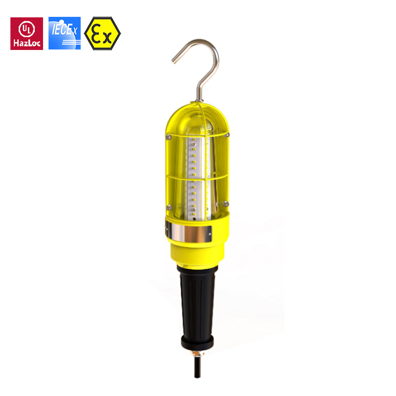 30wExplosion Proof LED Drop Light for Class I Div 2 Hazardous Areas with Extension Cord or Emergency Driver - Chemical Resistant