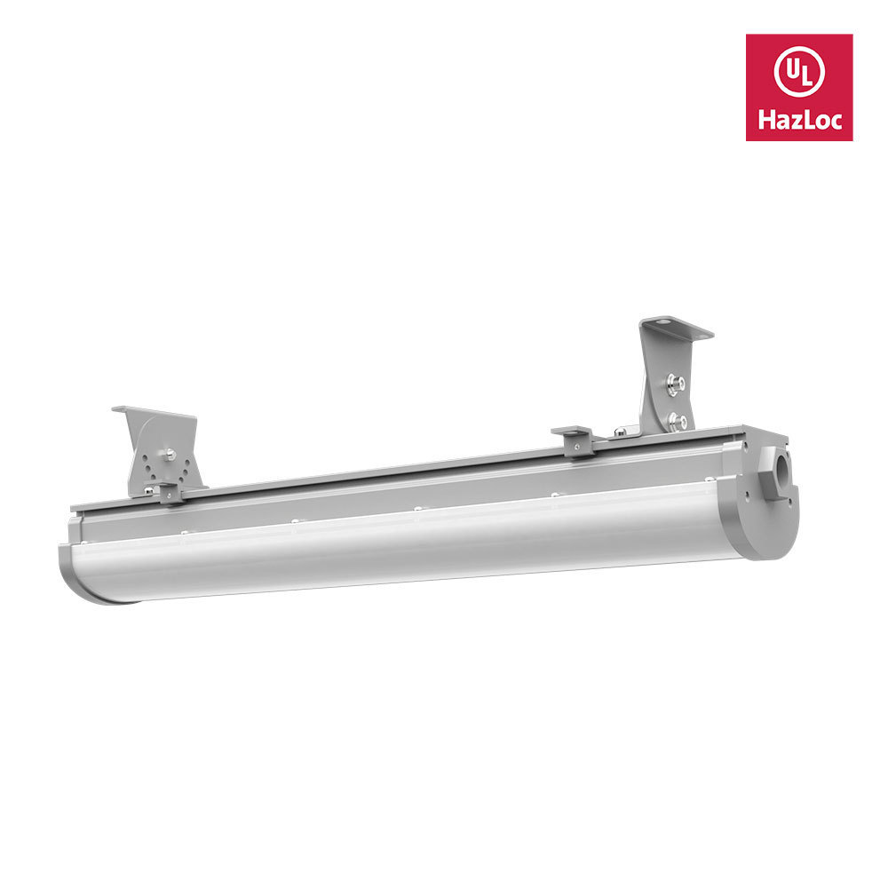 30W - 75W Hazardous Location Integrated LED Linear Fixture - Class I Division 2 - 120-277V - 8400 lm/End Pipe Mount - IP67