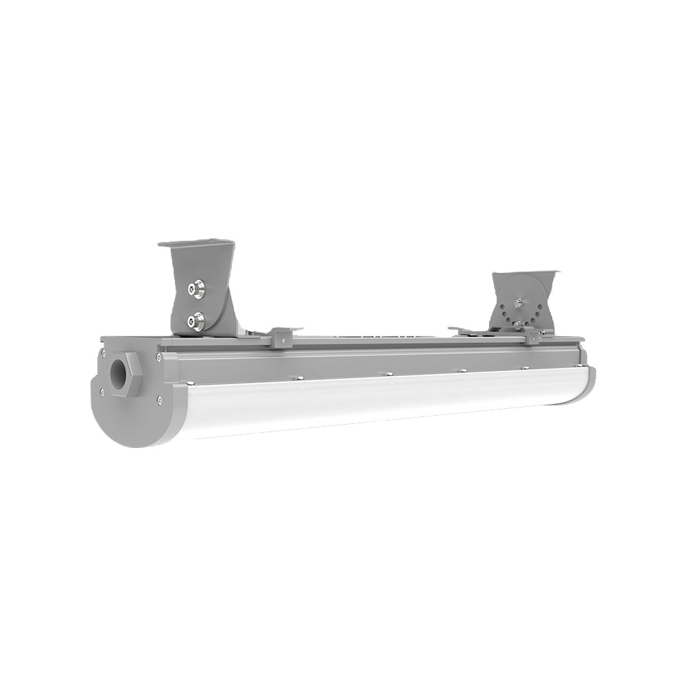 30W - 75W Hazardous Location Integrated LED Linear Fixture - Class I Division 2 - 120-277V - 8400 lm/End Pipe Mount - IP67