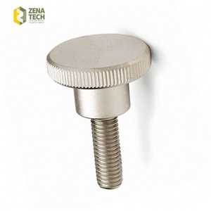 High Precision Stainless Steel/aluminum chicago decorative Screw M4 M5 M6 M8 Knurled Head Thumb Screw