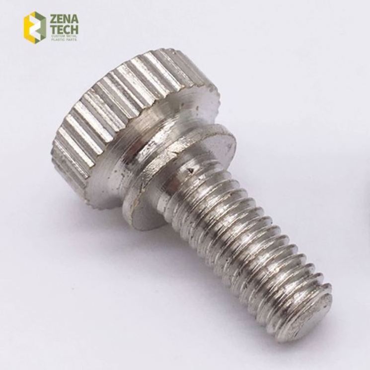 High Precision Stainless Steel/aluminum chicago decorative Screw M4 M5 M6 M8 Knurled Head Thumb Screw