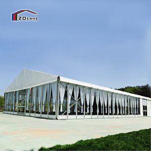 Temporary outdoor event marquee tent event tent with glass walls