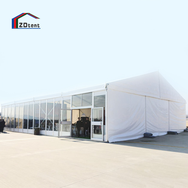 Designable outdoor 100% waterproof durable glass wall marquee banquet tent