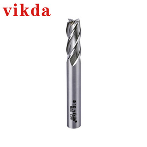 VIKDA HSS Co8 4F End Mills / HSS M42 End Mills /MG Micro Grain Carbide milling cutter OEM