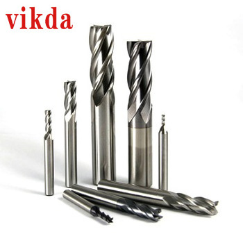 VIKDA HSS Co8 4F End Mills / HSS M42 End Mills /MG Micro Grain Carbide milling cutter OEM