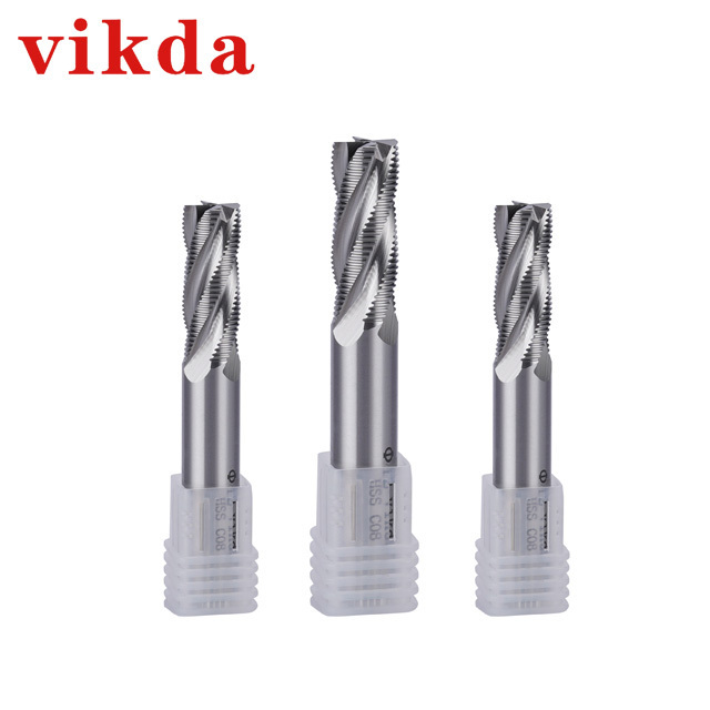 VIKDA HSS Co8 Rough Fine End Mills / for Finishing Roughing cutter thread mill OEM