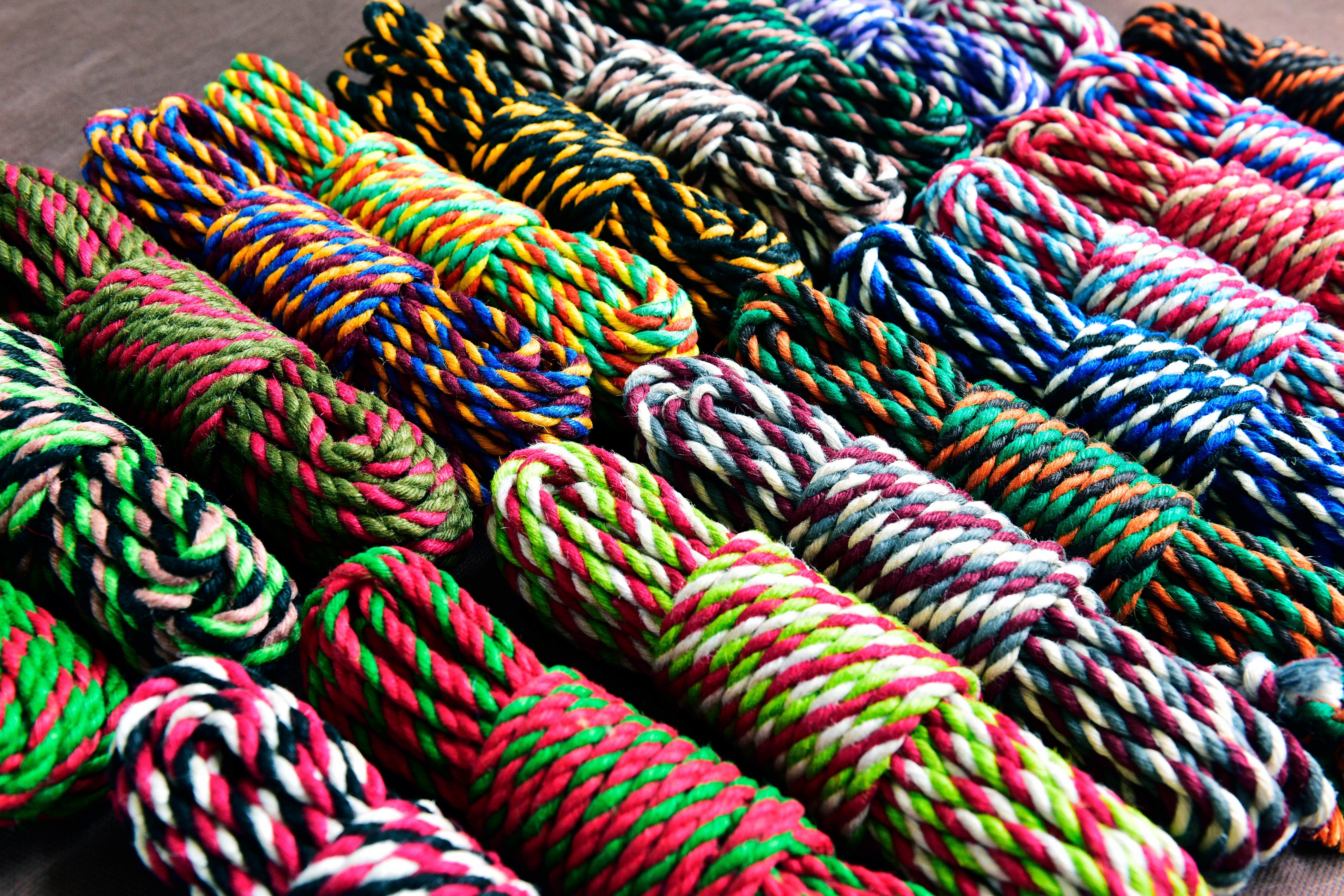 6MM Bondage JUTE ROPE -MULTI COLOR TWISTED  9.5Meters Japanese Shibari Rope