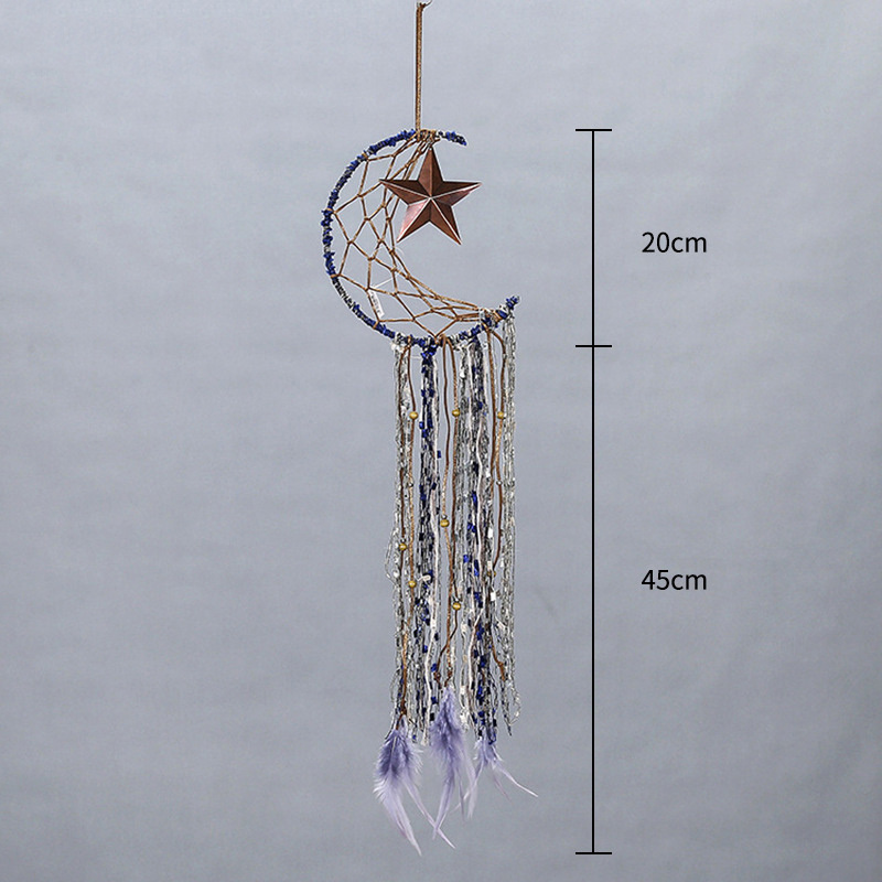 New moon bell pendant home door decoration handicraft car pendant handmade wind chime dream catcher wholesale