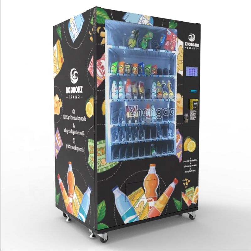 Zhongda Self-service Smart Vending Machines Elevator Healthy Fresh Bread Vending Machine