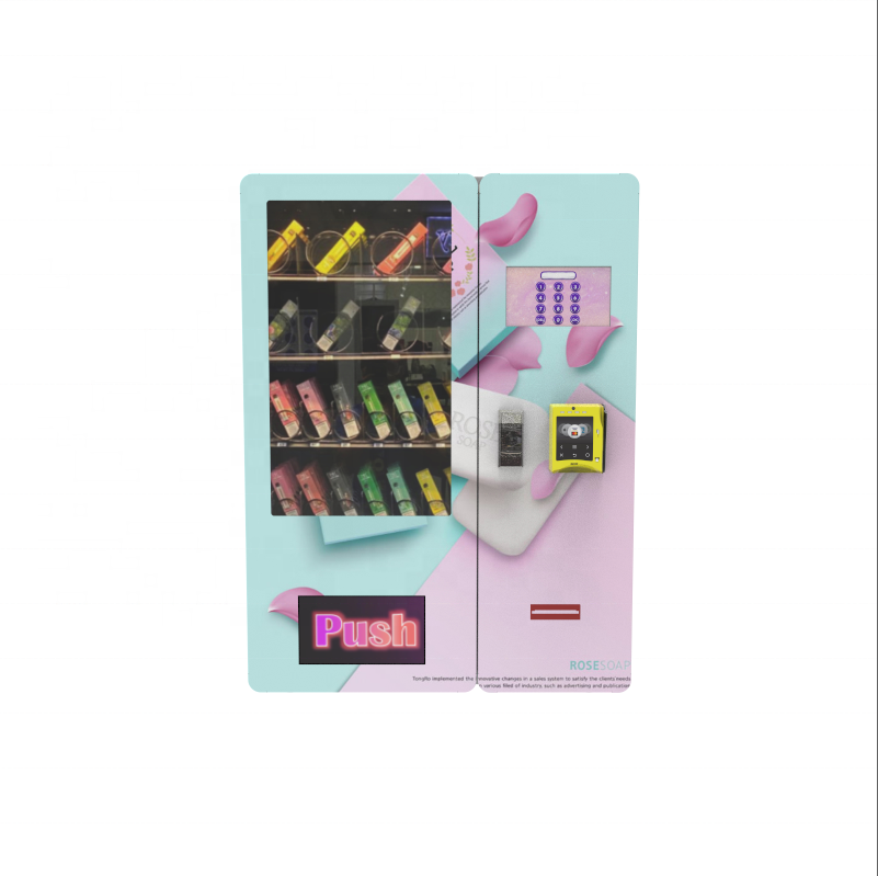 Convenience Store Pink Lashes Hair Wigs Lipsticks Beauty Eyelash Vending Machine