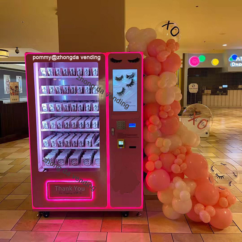 ZhongDa cheap Smart High Tech Custom pink Vending Machine with wifi Digital Touch Screen