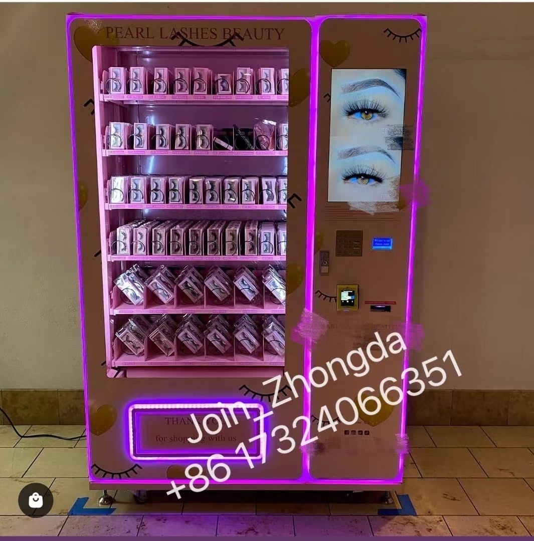 21.5 digital screen mechanical automatic credit card coin-operated beauty vending machine perfume vending machine