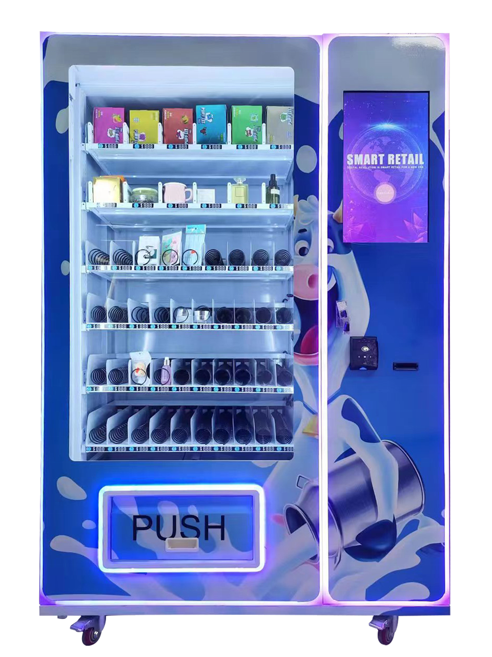 Wholesale beauty lashes hair Vending Machine with Spiral Dispenser